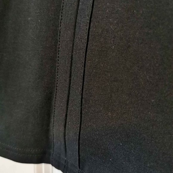 Revamped Black Stretchy Pencil Skirt w Seam Detail - Picture 3 of 3